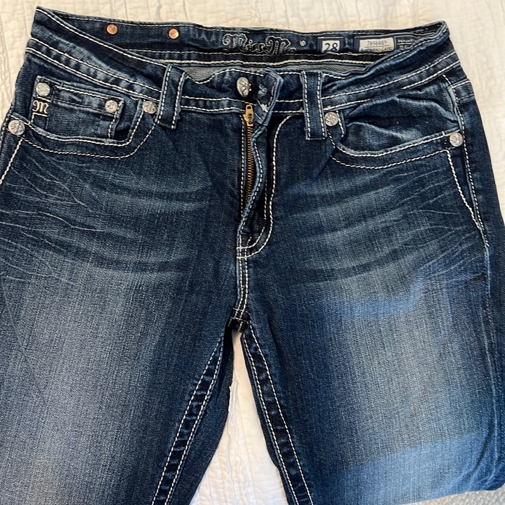 Miss Me Boyfriend Capri, Size 28
